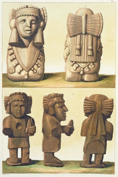 Aztec Idols, Mexico by Gallo Gallina